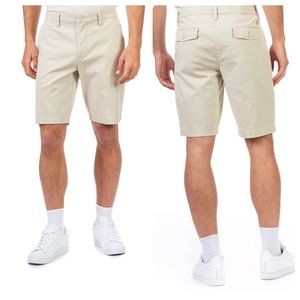 NWT U.S. Polo Assn. Men's Flat Front Hartford Tan Summer Short Size 32